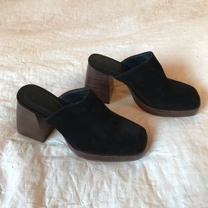 ASOS design paloma suede heeled mules